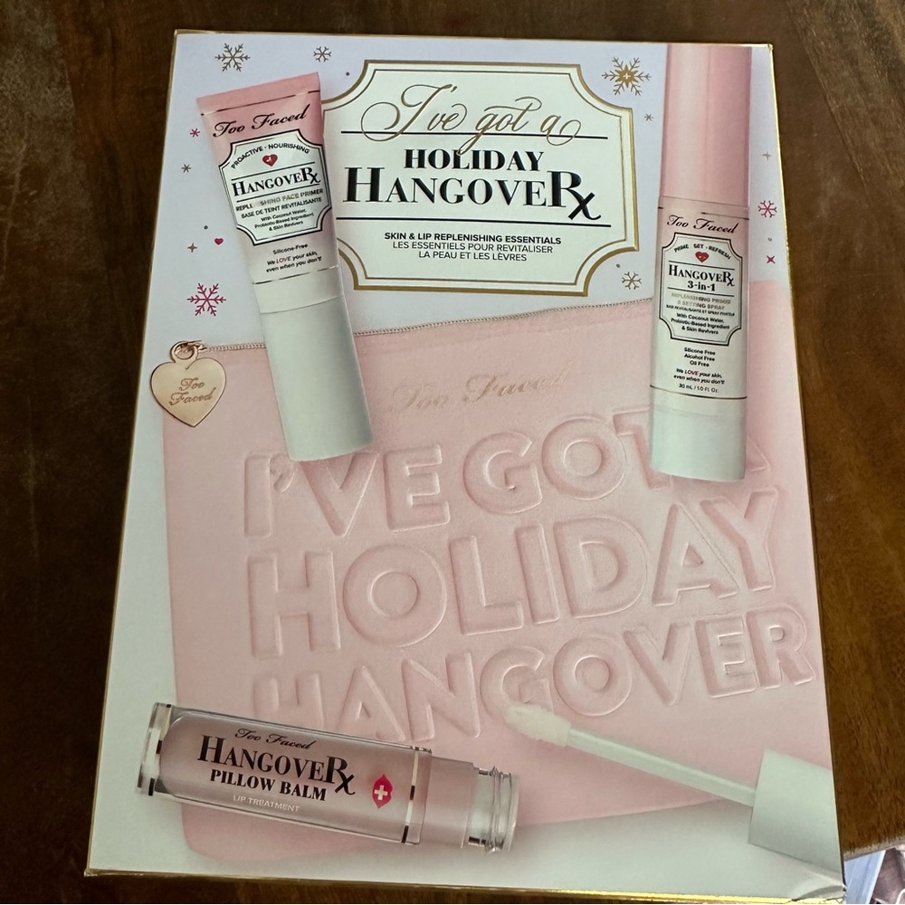 Tooโ Faced holiday hangover skin and lip gift set NEW